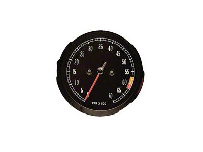 1965-1967 Corvette Tachometer Mid Red Line