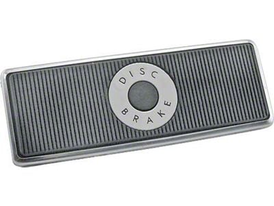 Brake Pedal Pad With Ss Trim Power Brakes,T-Bird,65-67 (Power Brakes with o Cruise Control)