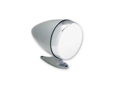 1965-1967 Mustang Chrome Rotunda-Style Bullet Mirror with Flat Glass, Left
