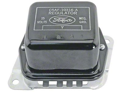 1965-1967 Mustang Original Type Alternator Voltage Regulator for Cars without A/C or Power Top