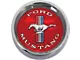 1965-1967 Mustang Wheel Center Cap with Red Background