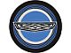 1965-1967 Mustang Wire Wheel Center Cap Decal, Blue