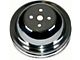 1965-1968 Chevelle Water Pump Pulley, Big Block, Double Groove, Chromed Steel , For Cars With Short Water Pump