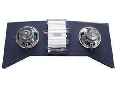 Custom Autosound 1965-1969 Mustang 500W Backseat Driver Speaker Panel with 8 Woofers