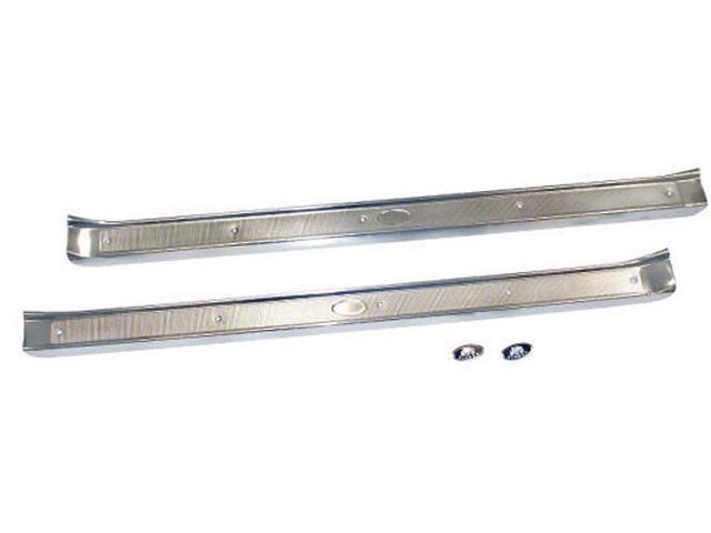 1965-1970 Chevy 2-Door Sill Plates With Body By Fisher Logo