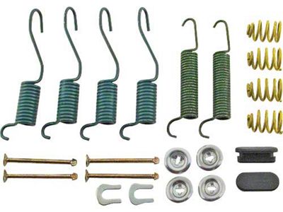 1965-1970 Mustang Rear Drum Brake Hardware Kit for 9 x 1-1/2 Brakes, 6-Cylinder Except Convertible