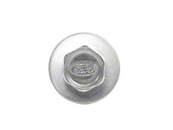 Fender and Body Bolt, Silver Zinc, Ford Logo (1965 Falcon Sedan Delivery; 65-69 Comet; 65-70 Falcon)