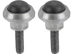 Custom Hood Bumpers with Stainless Bezels and Nuts (65-73 Mustang)