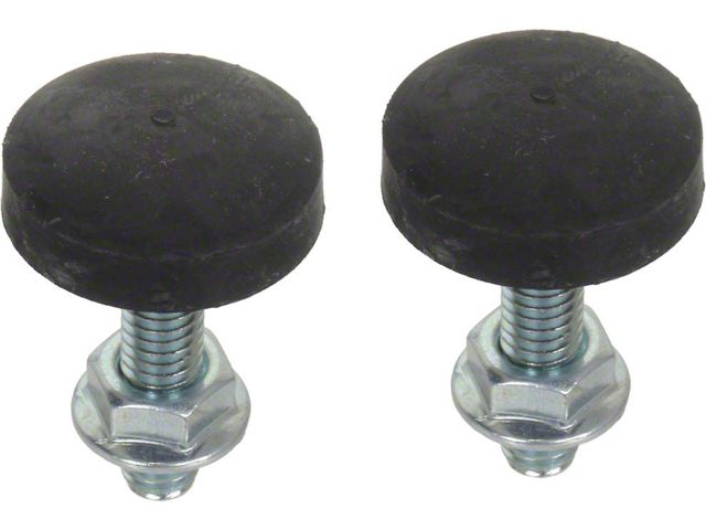 1965-1973 Mustang Radiator Support Hood Bumpers, Pair