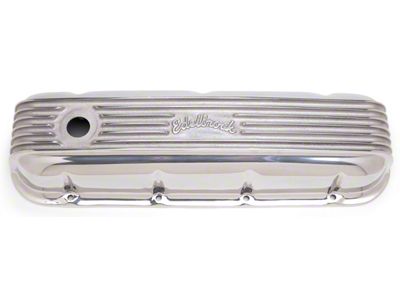 1965-1975 Chevelle Edelbrock 4185 Big Block Classic Aluminum Valve Cover Polished