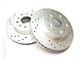 Plated Slotted and Cross Drilled Rotors; Front and Rear (65-82 Corvette C2 & C3)