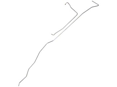 V8 Pickup 5/16 Main Fuel Lines - 2 Piece, Tank To Pump - Original Steel (65-66 F-100)
