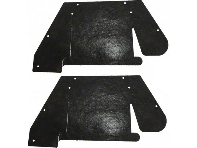 1965-68 Ford-Mercury Including Galaxie Die-Cut Black Rubber Splash Shields