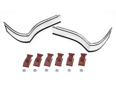 Qtr Panel Extension Moldings,Rr,Impala,1965