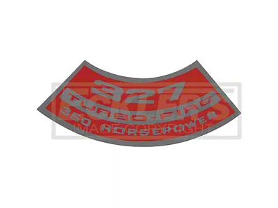 1965 Chevy Truck Air Cleaner Decal, Small Block, 327 Turbo-Fire, 350 HP