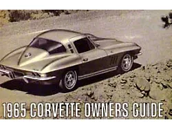 1965 Corvette Owners Manual 