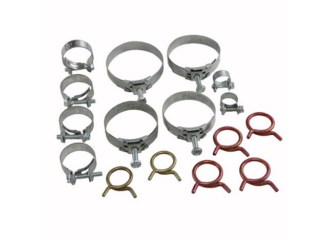 1965 Corvette Radiator And Heater Hose Clamp Kit With 396ci