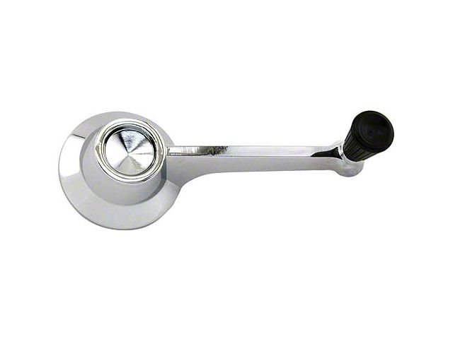 1965 Fairlane Window Crank Handle - Black Knob - Front For All 2-Doors, Front & Rear For All 4-Door Sedans & Station Wagons