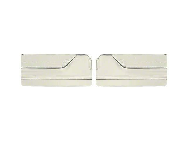 1965 Ford Thunderbird Door Trim Panels, White, For Landau