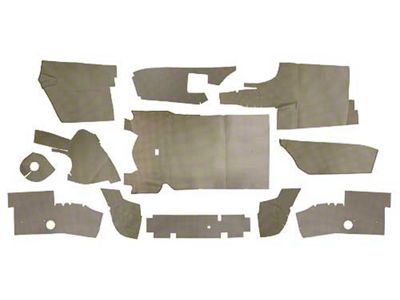 1965 Ford Thunderbird Trunk Interior, Pattern 124, Hardtop
