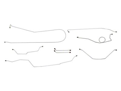 1965 Chevy-GMC Truck 2WD 1/2-Ton Standard Cab Shortbed Power Drum Brake Line Set 8pc, Stainless Steel