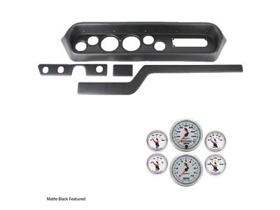 1965 GTO / LeMans Complete 6 Gauge Panel with Autometer C2 Electric Gauges, Black