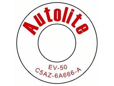 1965 Mercury Comet and Montego PCV Plastic Ring - High Performance 289 - Comet & Montego