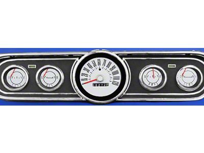 White Face Gauges Overlay,Mercury Comet, 1965