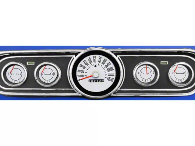 White Face Gauges Overlay,Mercury Comet, 1965