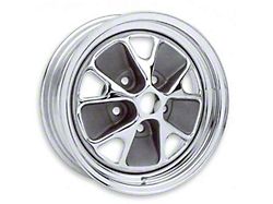 1965 Mustang 14 x 5 Styled Steel Wheel, Chrome with Charcoal Paint