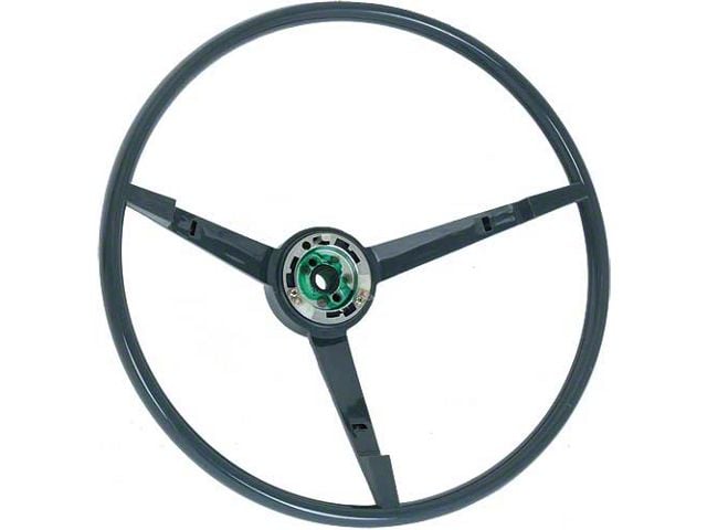 1965 Mustang 3-Spoke Steering Wheel for Cars with Alternator, Dark Blue