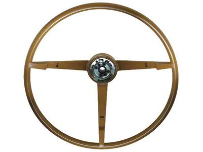 1965 Mustang 3-Spoke Steering Wheel for Cars with Alternator, Palomino