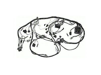 1965 Mustang Dash Wiring Harness for Cars with Gauges and 3-Speed Blower Motor