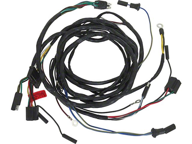 CA 1965 Mustang Firewall to Headlight Wiring for Cars with Warning Lights