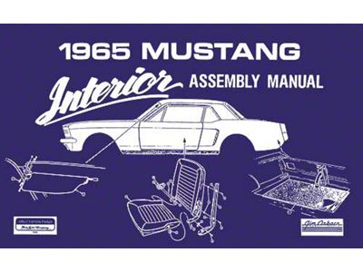 1965 Mustang Interior Trim Assembly Manual, 48 Pages