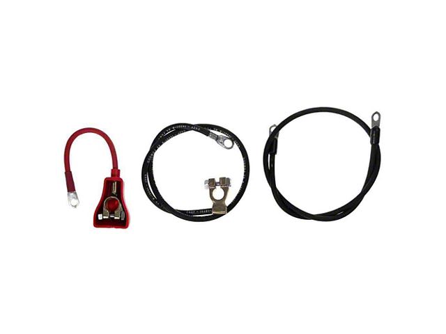 1965 Mustang Reproduction Battery Cable Set, Late 6-Cylinder Engines