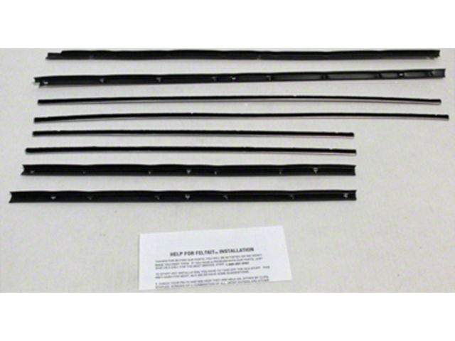 1965 Skylark 2 Door Hardtop Window Felt Kit - Without Special Moulding - Replacement Style