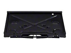 Gas Door & License Plate Bracket, For All Cars Except Wagons (66-67 Chevelle; 66-67 Malibu)