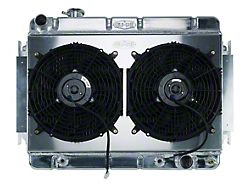 1966-1967 Chevelle / Malibu Cold Case Performance Aluminum Radiator & Dual 12 Fan Kit, Big 2 Row, V8 With Automatic Transmission
