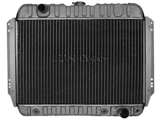 1966 1967 Chevelle Radiator, Small Block, 4-Row, For Cars With Manual Transmission & Without Air Conditioning, Desert Cooler, U.S. Radiator