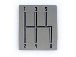 1966-1967 Chevelle Shift Indicator Plate, Console, 5-Speed