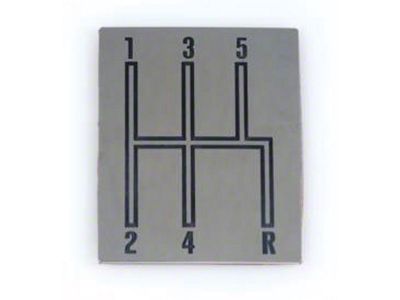1966-1967 Chevelle Shift Indicator Plate, Console, 5-Speed