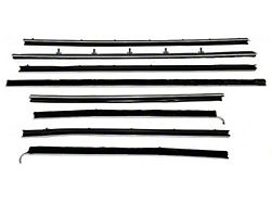 Window Felt Kit - 2 Door Hardtop - Round Stainless Steel Bead (66-67 Chevelle)