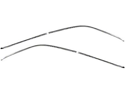 1966-1967 Chevy Nova Coupe Molding Set, Roof Drip Rail