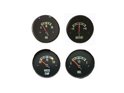 Dash Cluster Gauge Set 80 Lb. Oil , 1966-1967