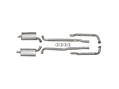 1966-1967 Corvette Exhaust System Small Block 300hp And 350hp Aluminized 2-1/2 With Manual Transmission