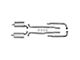 1966-1967 Corvette Exhaust System Small Block 300hp And 350hp Aluminized 2-1/2 With Manual Transmission