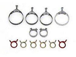 1966-1967 Corvette Radiator And Heater Hose Clamp Kit With 427ci And Air Conditioning