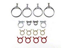 1966-1967 Corvette Radiator And Heater Hose Clamp Kit With Air Conditioning