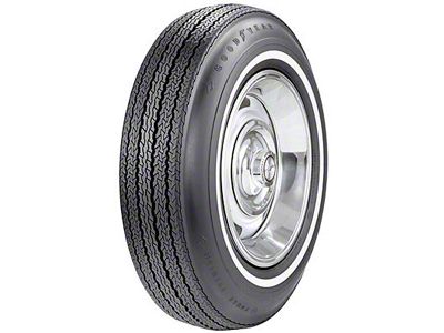 1966-1967 Corvette Tire 7.75/15 With 5/8 Wide Whitewall Power Cushion Goodyear